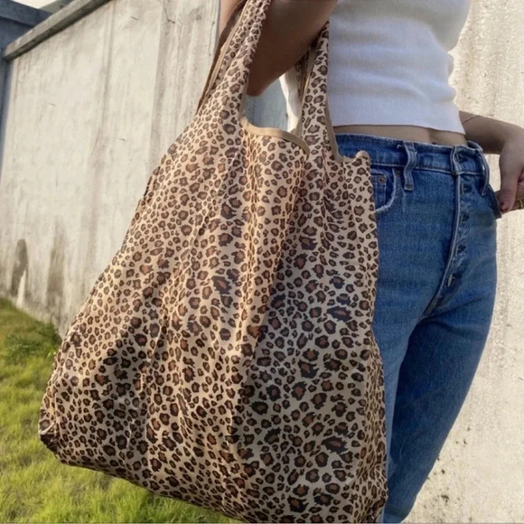 Leopard Print Reusable Market Bag - Picture 1 of 5